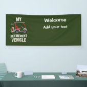 Golf-Ruhestandsfahrzeug für Golfer Banner (Messe)