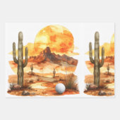 Golf-Ruhestandsfeier in Arizona Geschenkpapier Set (Vorderseite 3)