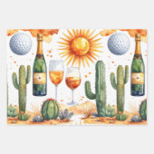Golf-Ruhestandsfeier in Arizona Geschenkpapier Set (Vorderseite)