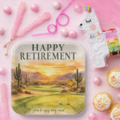 Golf-Ruhestandsfeier in Arizona Pappteller (Party)