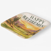 Golf-Ruhestandsfeier in Arizona Pappteller (Gewinkelt)
