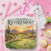 Golf-Ruhestandsfeier in Arizona Pappteller (Party)