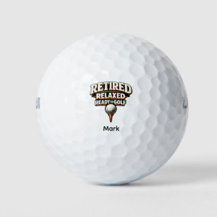 Golf-Ruhestandsthema für Golfer Golfball