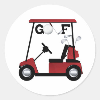 Golf Runder Aufkleber