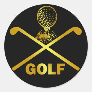 GOLF RUNDER AUFKLEBER