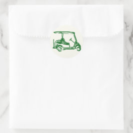 Golf Runder Aufkleber