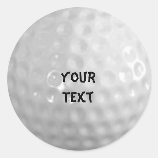 Golf Runder Aufkleber (Vorderseite)