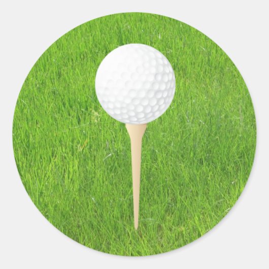 Golf Runder Aufkleber (Vorderseite)