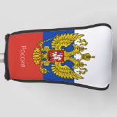 Golf Russland & Russische Flagge / Golf Clubs Abde Golf Headcover (Vorderseite)