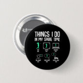 Golf-Sachen, die ich in meiner Freizeit mache Golf Button (Vorne & Hinten)