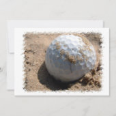Golf Sand Pit Design Einladung (Vorderseite)