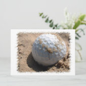 Golf Sand Pit Design Einladung (Stehend Vorderseite)