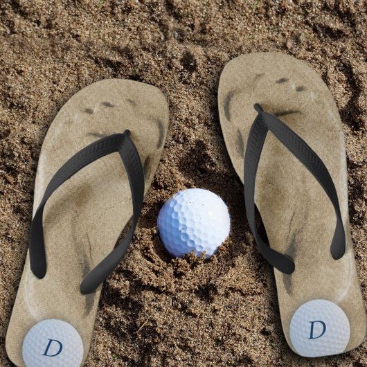 Golf Sand Trap Footprint Flip Flops for Golfers Badesandalen