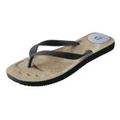 Golf Sand Trap Footprint Flip Flops for Golfers Badesandalen (Schrägansicht)