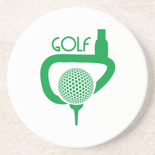 Golf Sandstein Untersetzer (Vorne)