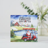 Golf Santa Claus Golf zu Weihnachten (Stehend Vorderseite)