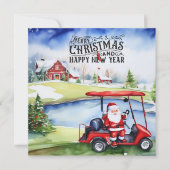 Golf Santa Claus Golf zu Weihnachten (Vorderseite)