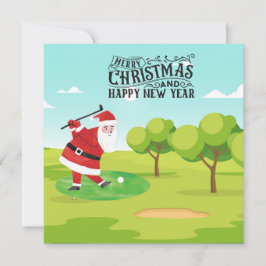 Golf Santa Claus Golf zu Weihnachten