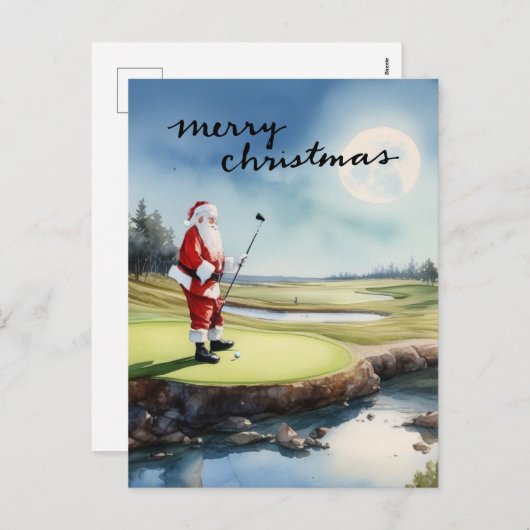 Golf Santa Claus Golfen Weihnachten Thema (Vorne/Hinten)