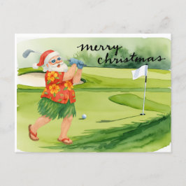 Golf Santa Claus Golfen Weihnachten Thema