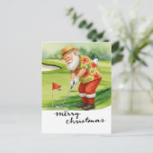 Golf Santa Claus Golfen Weihnachten Thema (Stehend Vorderseite)