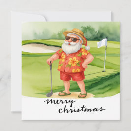 Golf Santa Claus Golfen Weihnachten Thema