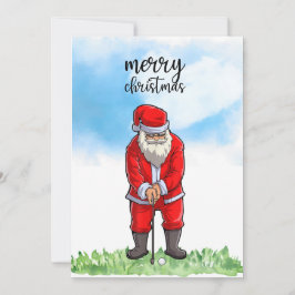 Golf Santa Claus golfen zu Weihnachten