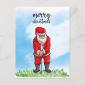 Golf Santa Claus golfen zu Weihnachten (Vorderseite)