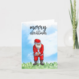 Golf Santa Claus golfen zu Weihnachten