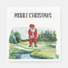 Golf Santa Claus golfen zu Weihnachten