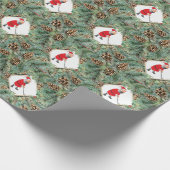 GOLF SANTA Claus Golfer für Weihnachts-Party Geschenkpapier (Ecke)