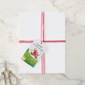 Golf Santa Claus Golfer glücklicher Urlaub Geschenkanhänger (Mit Garn)