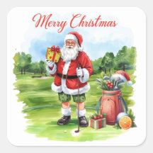 Golf Santa Claus Weihnachten für Florida Golfer
