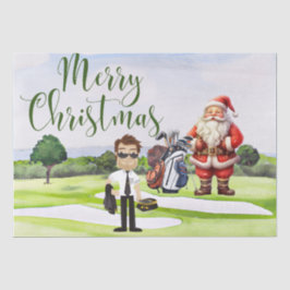 Golf Santa Claus Weihnachten für Pilot Golf Party Seidenpapier