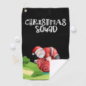 Golf Santa Claus Weihnachts-Squad gegangen Golf Golfhandtuch (Insitu)