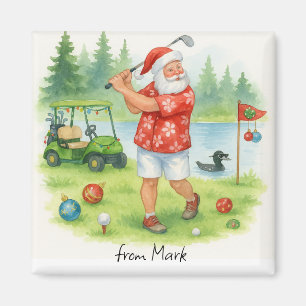 Golf Santa Golfen in Minnesota Weihnachtsthema Magnet