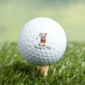 Golf Santa Golfo für den Weihnachtssommer Juli Golfball (Insitu T-Shirt)