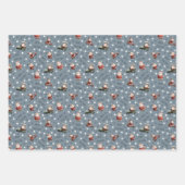 Golf Santa on Light Slate Gray Geschenkpapier Set (Vorderseite 2)