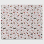 Golf Santa on Pale Pink Geschenkpapier (Flach)