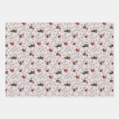 Golf Santa on Pale Pink Geschenkpapier Set (Vorderseite 3)