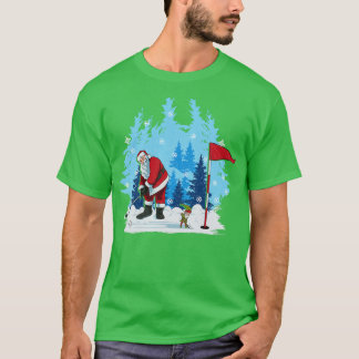 Golf Santa Putting Golf Golfer Weihnachtssport T-Shirt