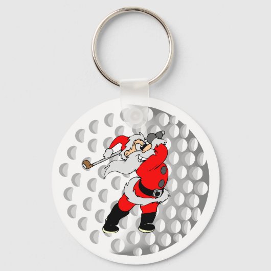 Golf Santa Schlüsselanhänger (Vorderseite)