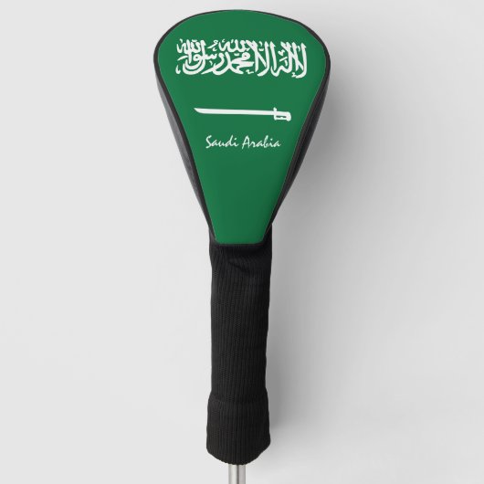 Golf Saudi Arabien & Saudi Flagge / Golf Clubs Abd Golf Headcover (Vorderseite)