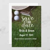 Golf Save the Date auf Grün (Vorne/Hinten)