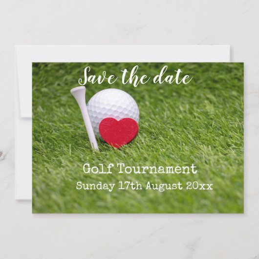 Golf Save the Date für Golfturnier (Vorderseite)