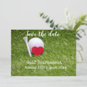 Golf Save the Date für Golfturnier (Stehend Vorderseite)