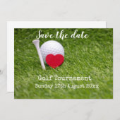Golf Save the Date für Golfturnier (Vorne/Hinten)
