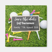 Golf Save the Date Golf Turnier mit T-Shirts Magnet (Vorne)