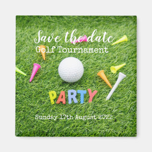 Golf Save the Date Golf Turnier Party Magnet
