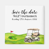 Golf Save the Date Golf Turniergolfer Magnet (Vorne)